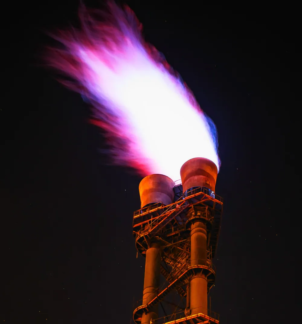 Waste gas flare